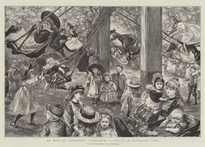 Ginásio infantil ao ar livre, um esboço no Battersea Park